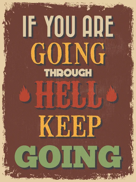 Retro Vintage motivasyonel teklif Poster. Vektör çizim 
