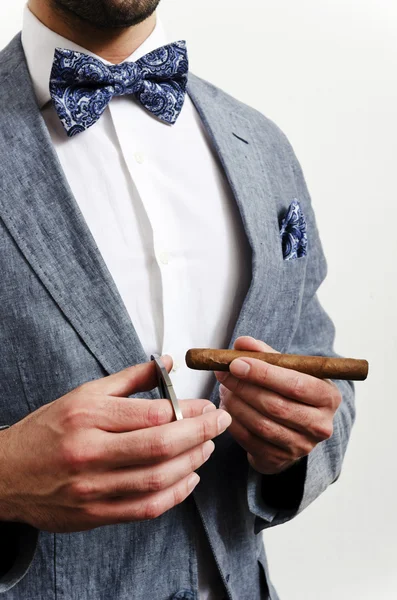 Businessman with handkerchief — Stock Photo, Image