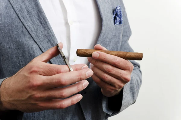 Businessman with handkerchief — Stock Photo, Image