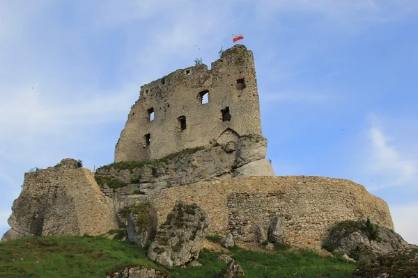 Mirów castle ruins poland. — Zdjęcie stockowe