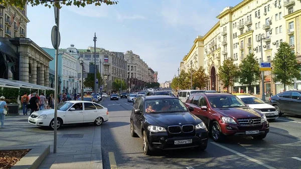 Moskevská Ulice Dne — Stock fotografie
