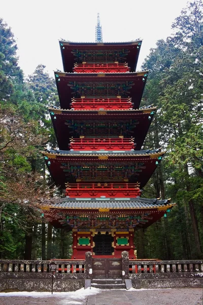 Pagode no Templo Rinnoji, Nikko, Japão — Fotografia de Stock