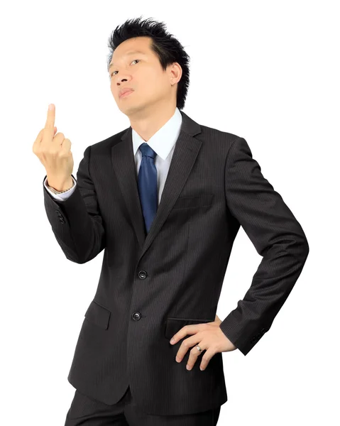 Isolated asian business man over white — Stock Photo, Image