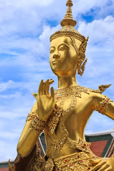 Demon Guardian di Wat Phra Kaew, Kuil Buddha Zamrud, B — Stok Foto