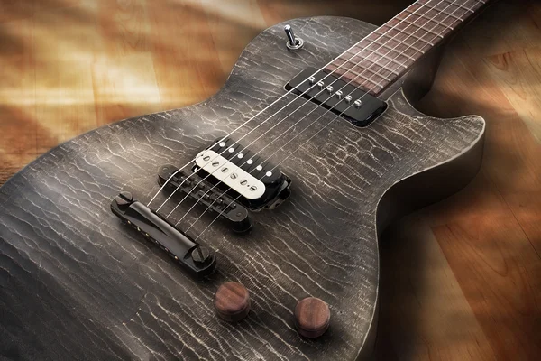 Guitarra eléctrica negra —  Fotos de Stock