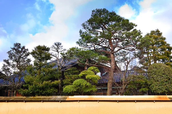 Träden inne i parken vid nagamachi samurai district — Stockfoto