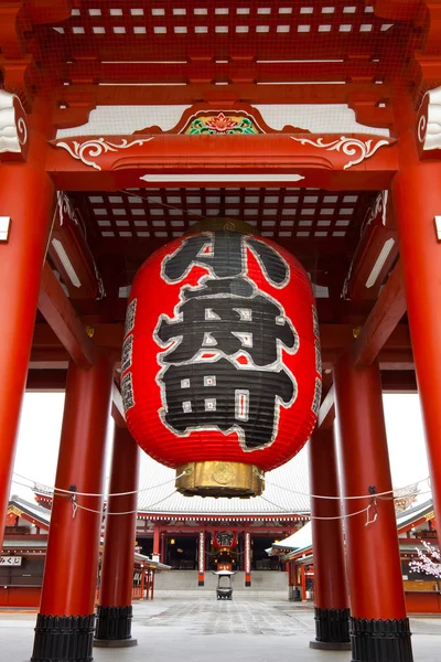 Porta Hozomon al Tempio di Sensoji Asakusa — Foto Stock