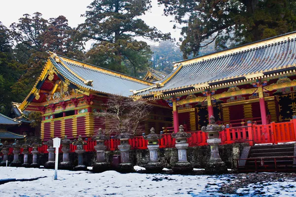 Toshogu heiligdom in winter, nikko, japan — Stockfoto
