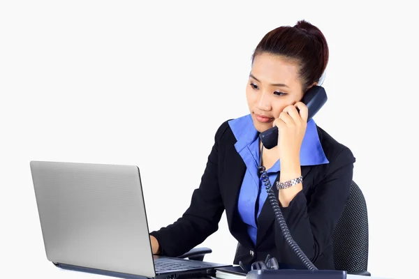 Young Business woman on the phone — Stock Photo, Image