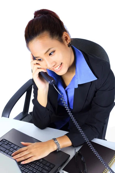 Young Business woman on the phone — Stock Photo, Image