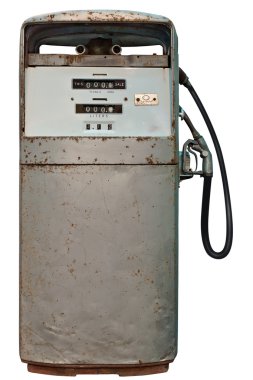 Vintage benzin istasyonu izole