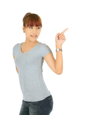 izole genç Asyalı kadın