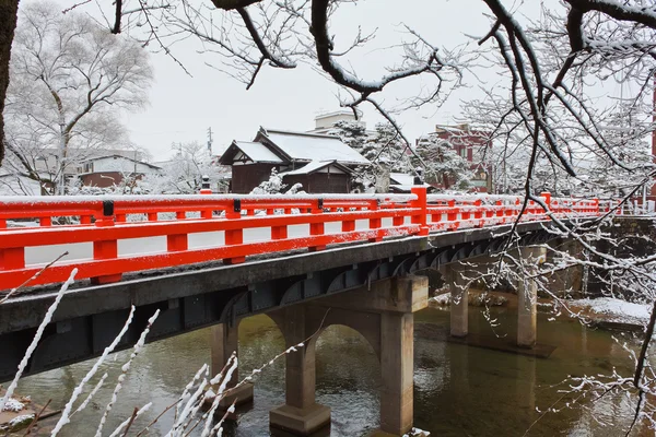 高山の橋の中橋 — ストック写真