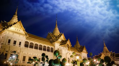 The Chakri Maha Prasat Throne Hall in The Middle Court of Grand Palace of Thailand clipart