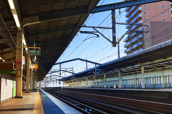 Plataforma Shinkansen vazia — Fotografia de Stock