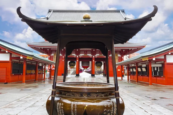 Kadidlo v asakusa sensoji chrám — Stock fotografie
