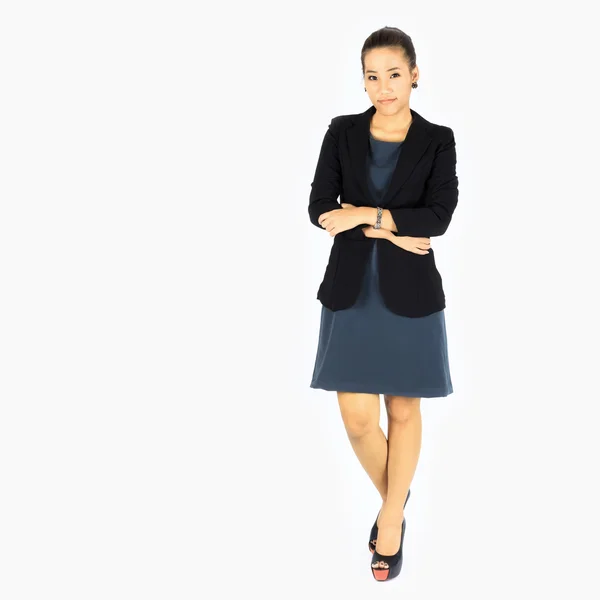 Standing Young Business woman — Stock Photo, Image