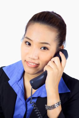 genç iş kadını telefon