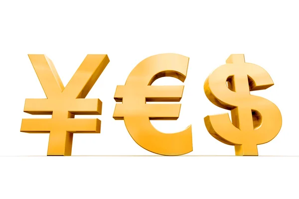 Yes Currencies Symbol — Stock Photo, Image