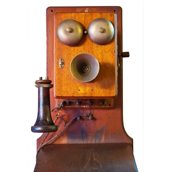 İzole edilmiş vintage telefon — Stok fotoğraf