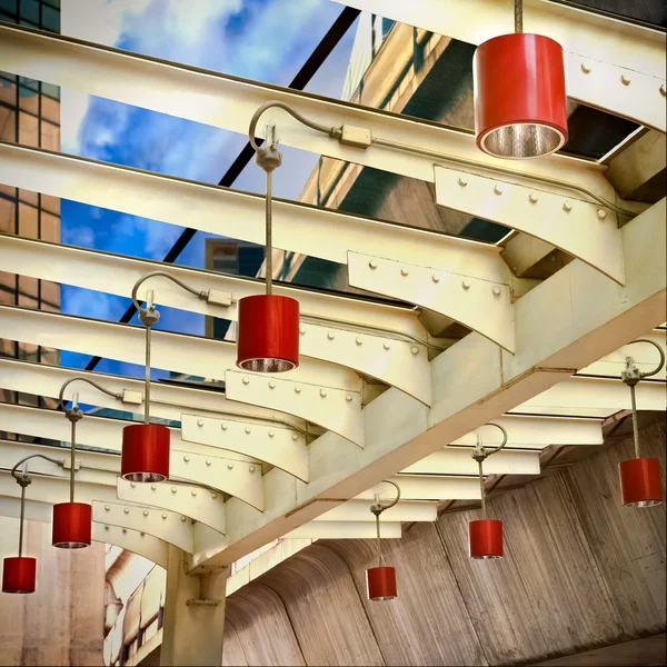 Lamps on a Sky Train Station — Stock Photo, Image