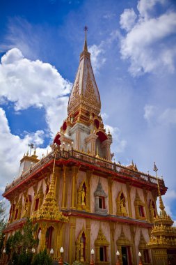 Ana Birmanya stil pagoda wat chalong, phuket, Tayland