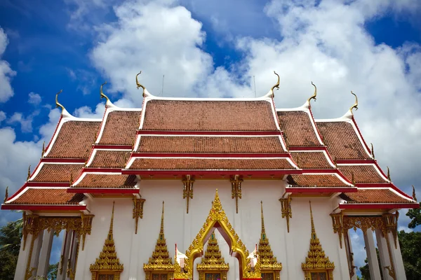Thai tempel am wat chalong in phuket — Stockfoto