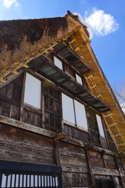 Ferienhaus im ogimachi Dorf auf shirakawago — Stockfoto