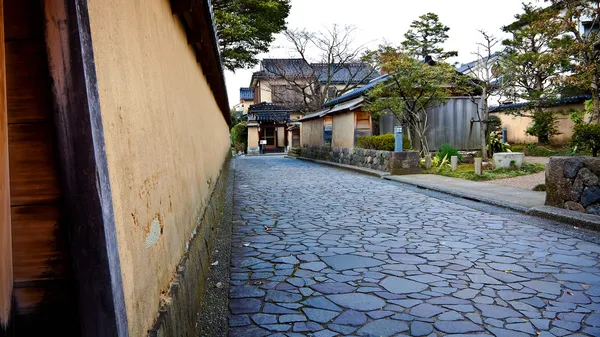 Nagamachi samurai street a Kanazawa — Foto Stock