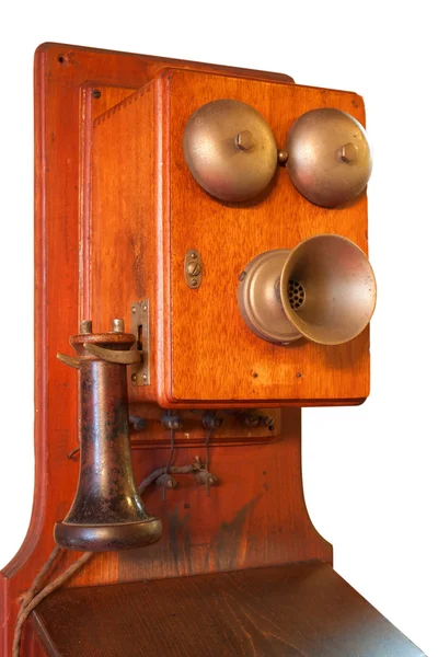 İzole edilmiş vintage telefon — Stok fotoğraf