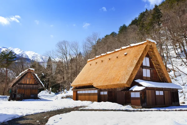 Chalupa v obci ogimachi v shirakawago — Stock fotografie