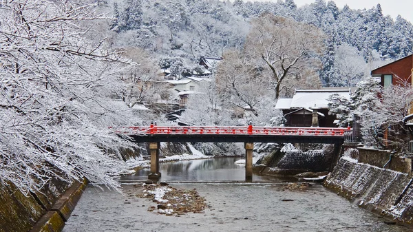 Ponte di Nakabashi di Takayama — Foto Stock