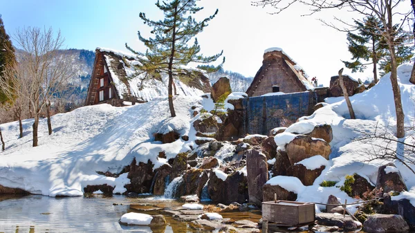 Stuga på ogimachi village i shirakawago — Stockfoto