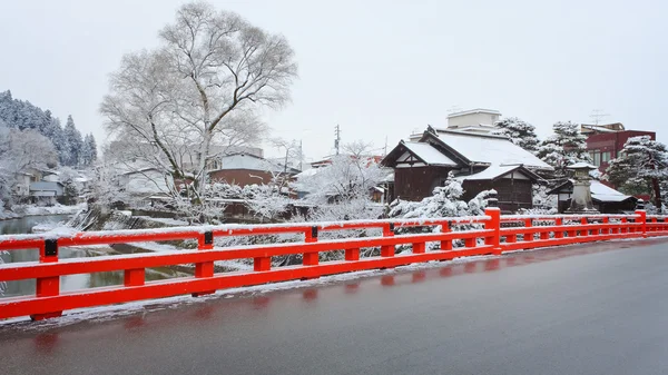 Nakabashi brug van takayama — Stockfoto