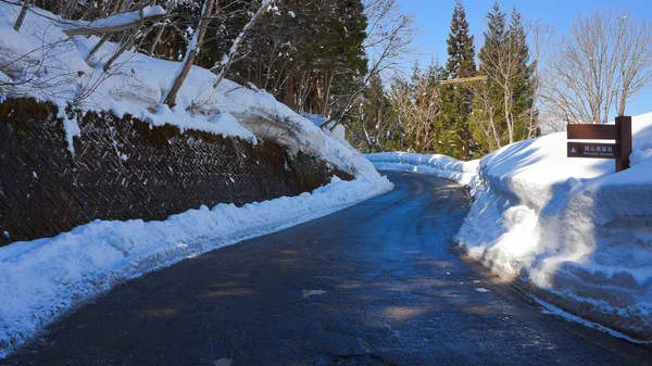 白川郷の城山視点 — ストック写真