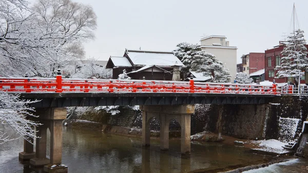 高山の橋の中橋 — ストック写真