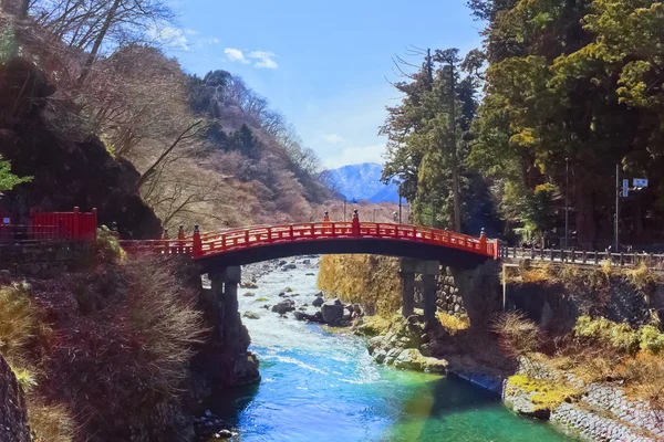 Shinkyo (ιερό γέφυρα) στο Nikko — Φωτογραφία Αρχείου