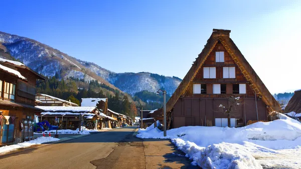 Ōgimachi miejscowości: shirakawago — Zdjęcie stockowe