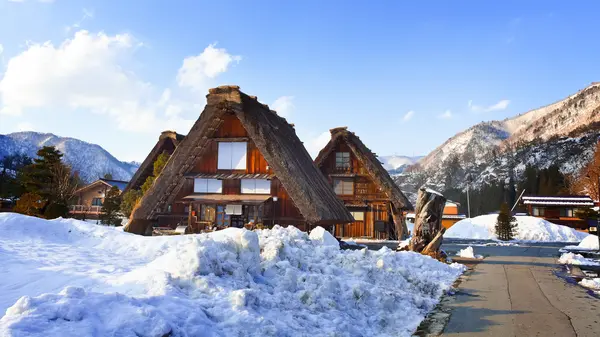 Casa Rural en Ogimachi Village en Shirakawago —  Fotos de Stock