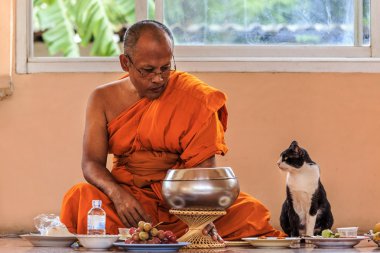 Bangkok, Tayland - 7 Eylül: Buda kutsal günde 7 Eylül,