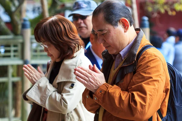 Personas en Dazaifu Tenmangu en Fukuoka — Foto de Stock