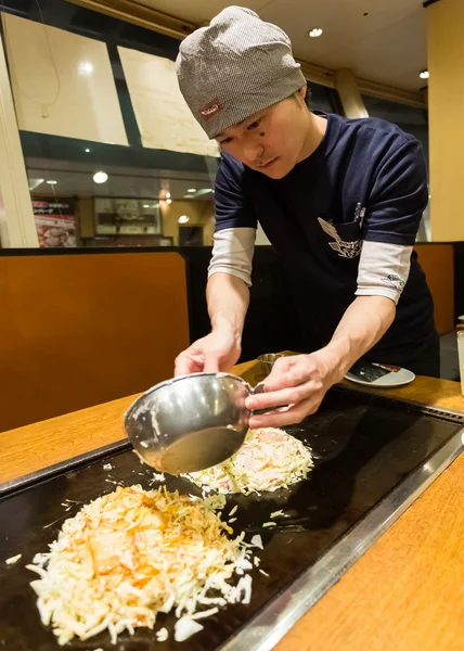 Okonomiyaki v Japonsku — Stock fotografie