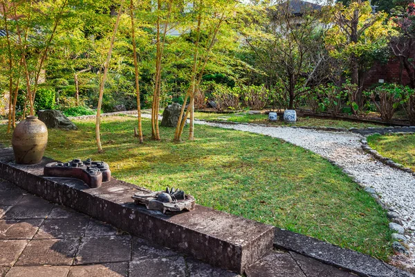 Japanese Garden at Kofukuji Temple in Nagasaki — Stock Photo, Image