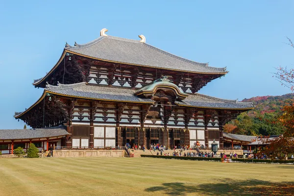La Grande Salle de Bouddha au Temple Todaiji à Nara — Photo