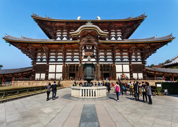 Grande Sala Buddha al Tempio Todaiji di Nara — Foto Stock