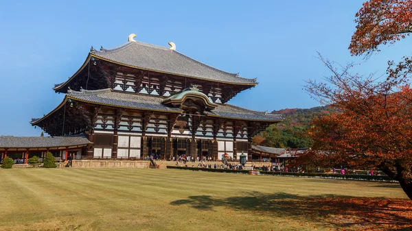 Grande Sala Buddha al Tempio Todaiji di Nara — Foto Stock