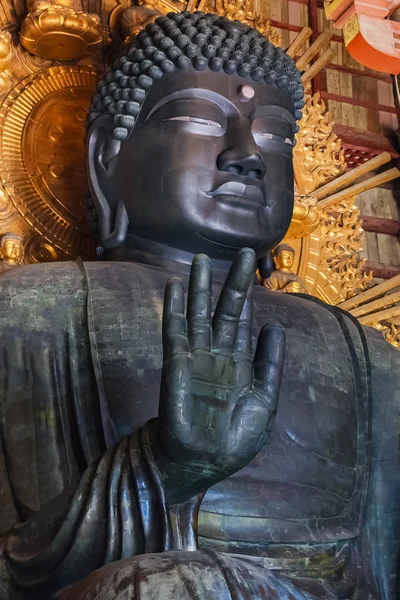 El Gran Buda (Daibutsu) en el Templo Todaiji en Nara — Foto de Stock