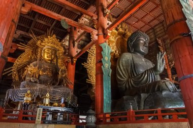 nara todaiji tapınağında büyük Buda Salonu