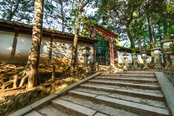 Treppe zum Kasuga-Taisha-Schrein in Nara — Stockfoto