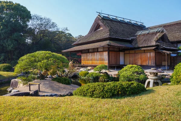 Casa Enyo-tei en el jardín Korakue-en en Okayama —  Fotos de Stock